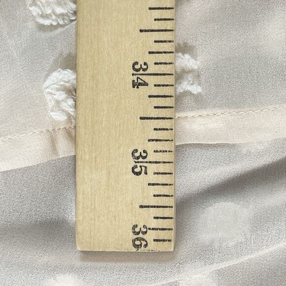 Charlotte Russe High Low Dress Women's XL Orange Sherbet Swiss Dot Sheer Lined - Picture 12 of 16